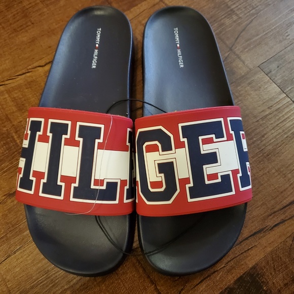 Tommy Hilfiger Destyn Womens Slides Sandal Red/Whi - Picture 4 of 8